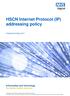 HSCN Internet Protocol (IP) addressing policy