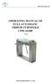 OPERATING MANUAL OF FULL AUTOMATIC TRIPOD TURNSTILE CPW-311BF