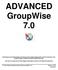 ADVANCED GroupWise 7.0