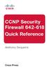 CCNP Security FIREWALL Quick Reference