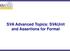 SVA Advanced Topics: SVAUnit and Assertions for Formal
