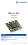 Mercury CA1. User Manual. FPGA Module. Document Info. Marc Oberholzer, Christoph Glattfelder