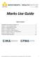 Marks Use Guide. Table of Contents