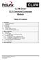 CLVM Driver CLV Command Language Module. Table of Contents