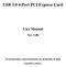 USB Port PCI Express Card