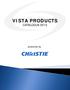 VISTA PRODUCTS CATALOGUE powered by