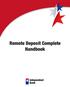 Chaper 1: Getting Started. Remote Deposit Complete Handbook