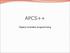 APCS++ Object-oriented programming