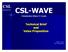 CSL-WAVE. Virtualization Where IT Counts. Sharon Chen CSL International