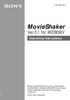 MovieShaker. Ver.3.1 for MICROMV. Operating Instructions (1)