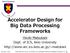 Accelerator Design for Big Data Processing Frameworks
