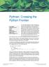 Pythran: Crossing the Python Frontier