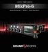 - QUICK START GUIDE - MixPre-6. Audio Recorder Mixer USB Interface