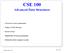 CSE 100 Advanced Data Structures