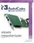 IPX/HPX Integration Guide V Cover Build REVB Build REVD