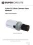 Color CCD Box Camera User Manual
