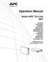 Operation Manual. Smart-UPS On-Line SRT