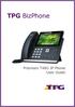 TPG BizPhone. Premium T48G IP Phone User Guide