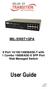 MIL-SW8T1GPA 8 Port 10/100/1000BASE-T with 1 Combo 1000BASE-X SFP Port Web Managed Switch