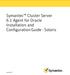 Symantec Cluster Server 6.1 Agent for Oracle Installation and Configuration Guide - Solaris