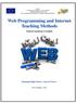 Web Programming and Internet Teaching Methods