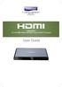 HDMI0104SV2 1 to 4 4K HDMI Splitter with EDID Control & HDCP 2.2 support. User Guide