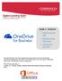 Guide 3 - OneDrive. 1. OneDrive on the web 2. OneDrive in the Office apps 3. OneDrive on your ipad