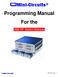 Mini-Circuits Programming Manual For the. USB RF Switch Matrices