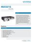 MA5616. Features. Series DSLAM. Overview. Product Features