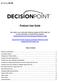Producer User Guide. DecisionPoint Private Company Submission Reference Guide DecisionPoint SIC Insight Tool. Table of Contents