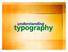 understanding typography
