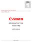 Edition. Service Support Tool User Manual. Canon U.S.A., Inc. Canon SERVICE SUPPORT TOOL. Version 4.75Ep USER MANUAL. Revision 1 - July, 2015