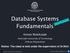 Database Systems Fundamentals