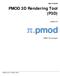 PMOD 3D Rendering Tool (P3D)