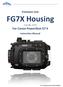 Fantasea Line. FG7X Housing. (Cat. No. 1395) For Canon PowerShot G7 X. Instruction Manual. FG7X Housing Instruction Manual