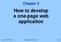 Chapter 2 How to develop a one-page web application