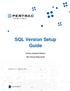 PerTrac Analytical Platform. SQL Version Setup Guide