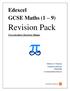 Revision Pack. Edexcel GCSE Maths (1 9) Non-calculator Questions Shapes