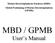 Marine Bacterioplankton Database (MBD) Global Positioning of Marine Bacterioplankton (GPMB) MBD / GPMB User s Manual