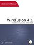 Reference Manual. WireFusion 4.1 Volume I: General Reference