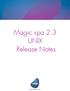 Magic xpa 2.3 UNIX Release Notes