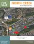 NORTH CREEK FOR SALE. Redevelopment Sites. Bothell. Two Sites Totaling Acres Bothell, WA 98011