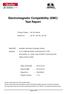 Electromagnetic Compatibility (EMC) Test Report