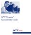 ACT Tessera Accessibility Guide.