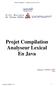 Projet Compilation Analyseur Lexical En Java