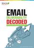 DECODED DELIVERABILITY AN EXCLUSIVE GUIDE FOR MARKETERS.