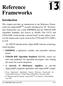 Reference Frameworks. Introduction