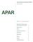 APAR. Annual Program Assessment Report. User s Guide. Section 1 Getting Started. Start Here: Creating Your User Access Information 2.