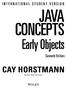 JAVA CONCEPTS Early Objects