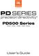 PD SERIES. PD500 Series PD544 PD564 PD566 PD595 PD525S. precision directivity. User s Guide